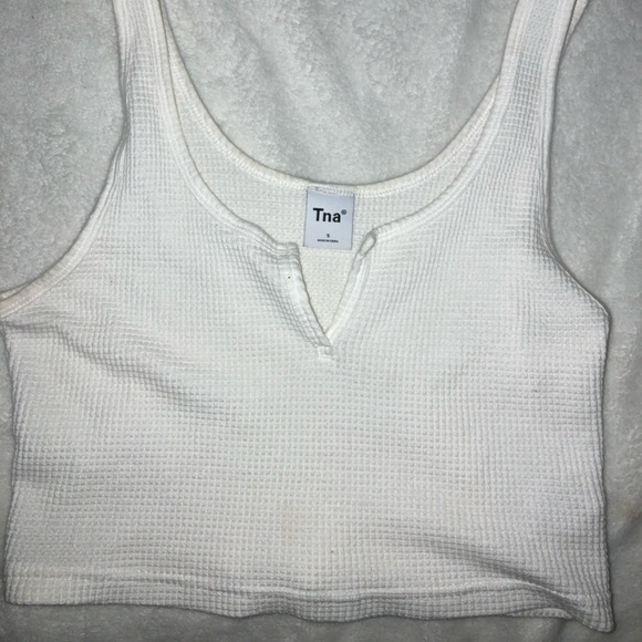 TNA Cropped White Tank - Picture 2 of 2